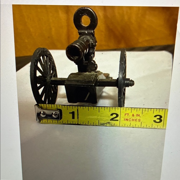 Vintage Die Cast Metal Civil War Cannon Pencil Sharpener - Picture 9 of 9